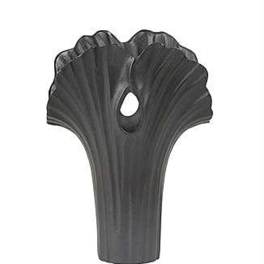 Decor Casa Muebles | Aluminum 13'' Vase, Black