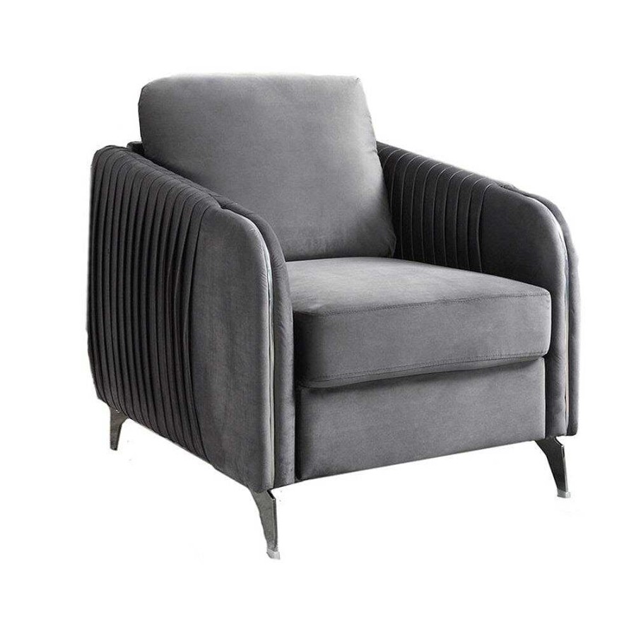 Salas Casa Muebles | Velvet Fabric Chair Living Room