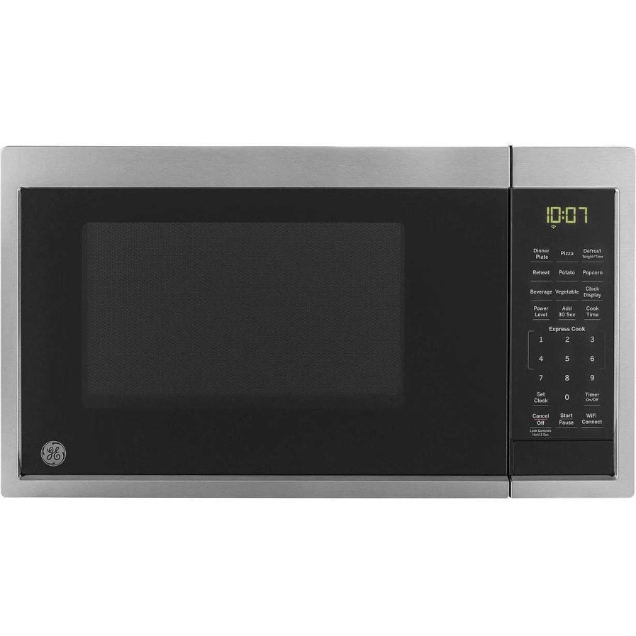 Enseres Casa Muebles | Ge® 0.9 Cu. Ft. Capacity Smart Countertop Microwave Oven With Scan-To-Cook Technology