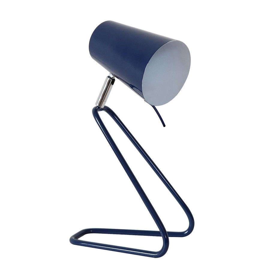 Decor Casa Muebles | Metal 12" Kneeling Desk Lamp,Navy