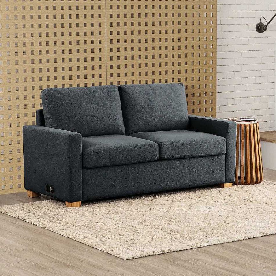 Salas Casa Muebles | Ihome Collection Sofa Cama Queen Blue