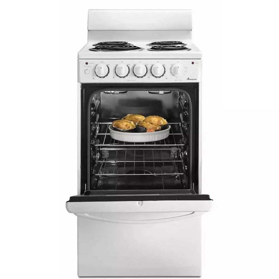 Enseres Casa Muebles | 20 Inch Freestanding Electric Range With 2.6 Cu. Ft. Capacity