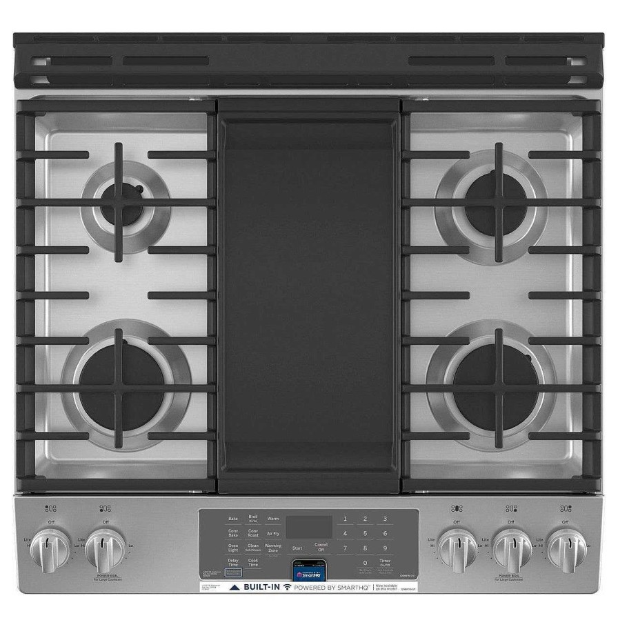 Enseres Casa Muebles | Ge® 30" Slide-In Front-Control Convection Gas Range With No Preheat Air Fry