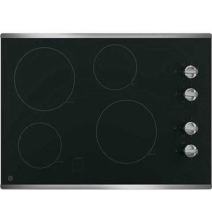 Enseres Casa Muebles | Ge® 30" Built-In Knob Control Electric Cooktop