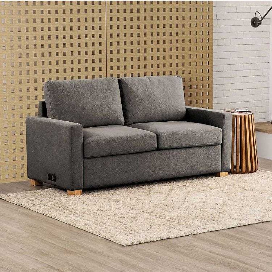 Salas Casa Muebles | Ihome Collection Sofa Cama Queen Gray