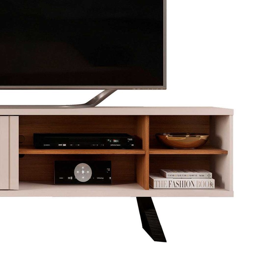 Salas Casa Muebles | Gloria Tv Stand - Off White/Walnut