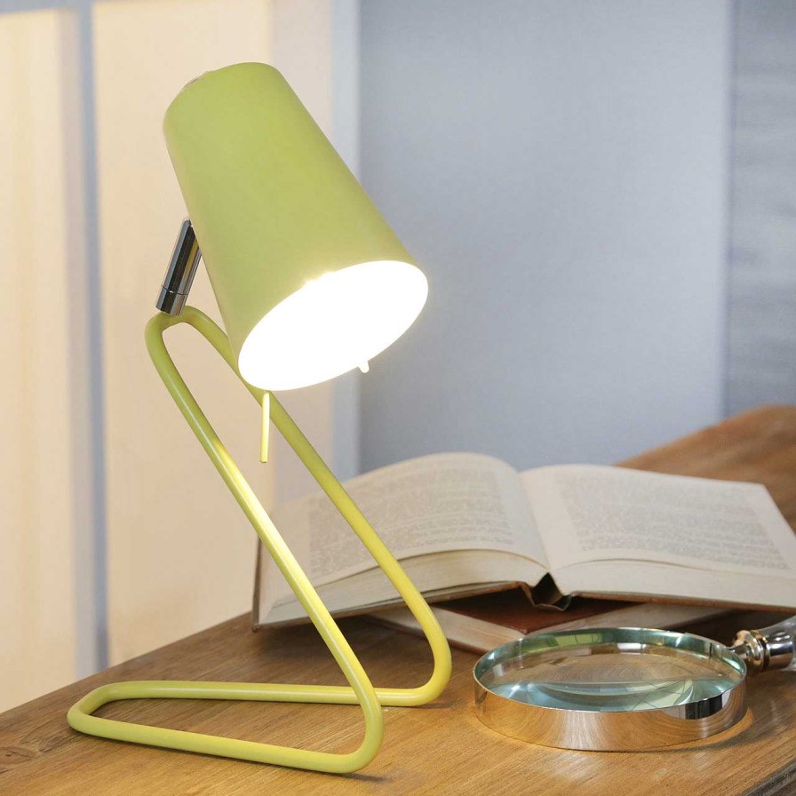 Decor Casa Muebles | Metal 12" Kneeling Desk Lamp,Yellow