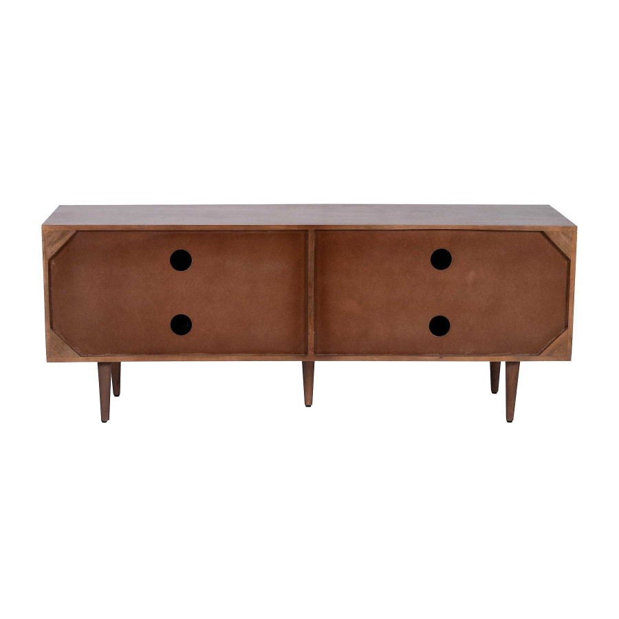 Salas Casa Muebles | Wood, 63"L 4-Door Console, Brown Kd