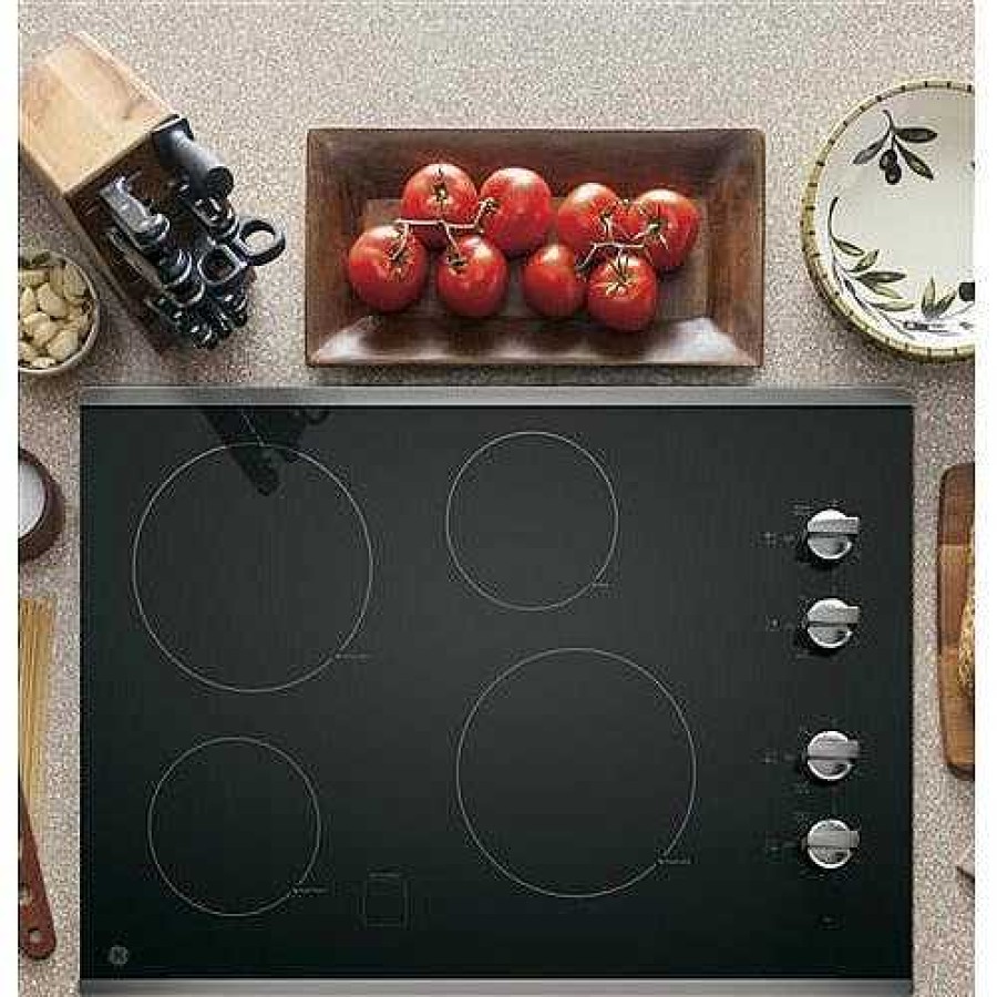 Enseres Casa Muebles | Ge® 30" Built-In Knob Control Electric Cooktop