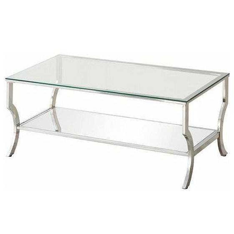 Salas Casa Muebles | Coffee Table- Mirrored Storage