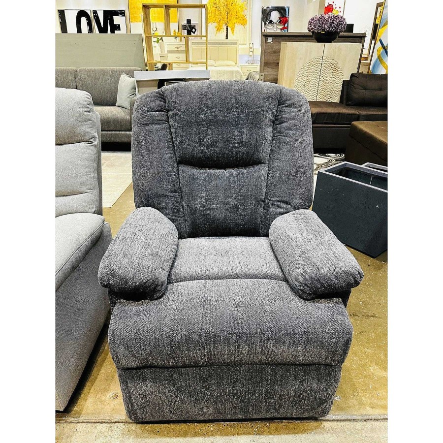 Salas Casa Muebles | Recliner - Bulldog Collection Gray