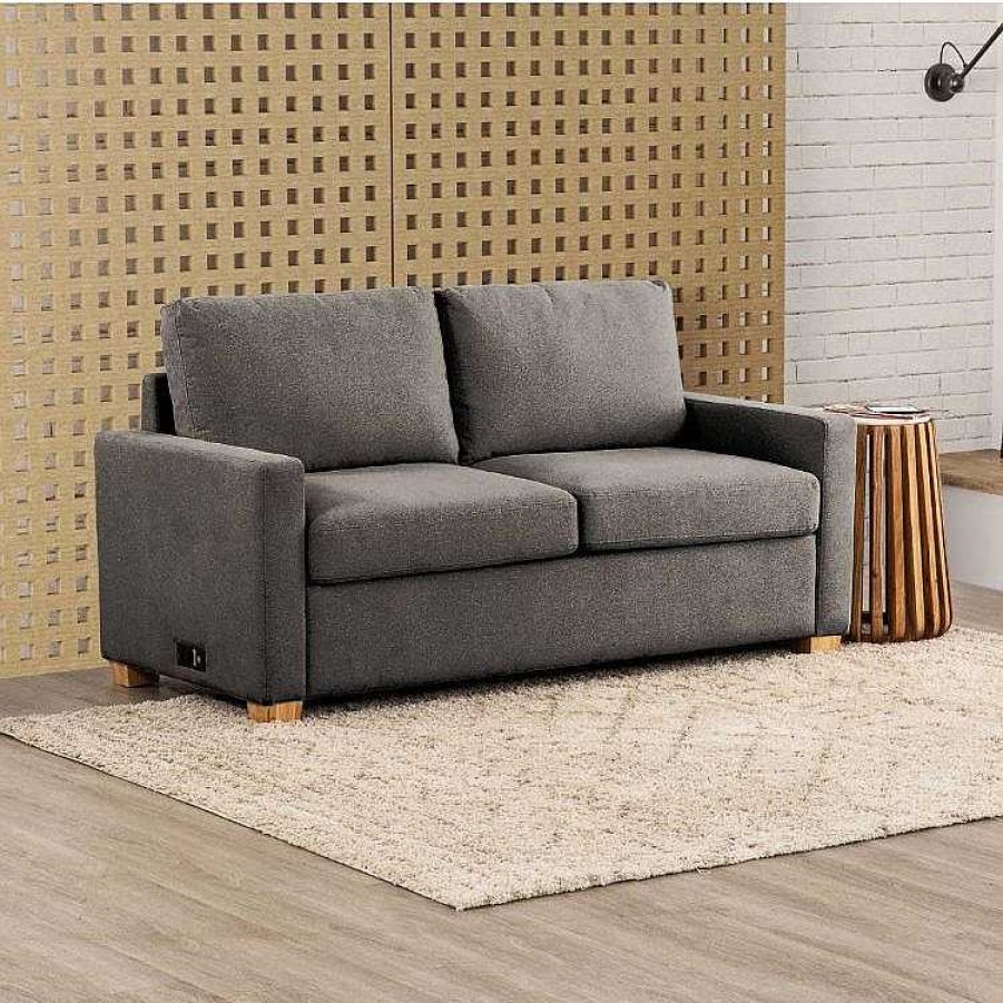 Salas Casa Muebles | Ihome Collection Sofa Cama Full Gray